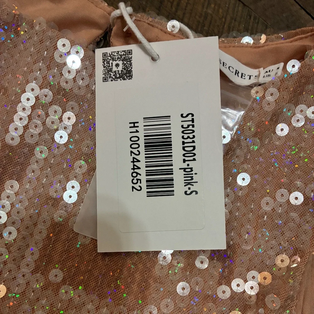 AURORA GLITZ SEQUIN MINI DRESS PINK  (Brand new homecoming dress) - Picture 7 of 9
